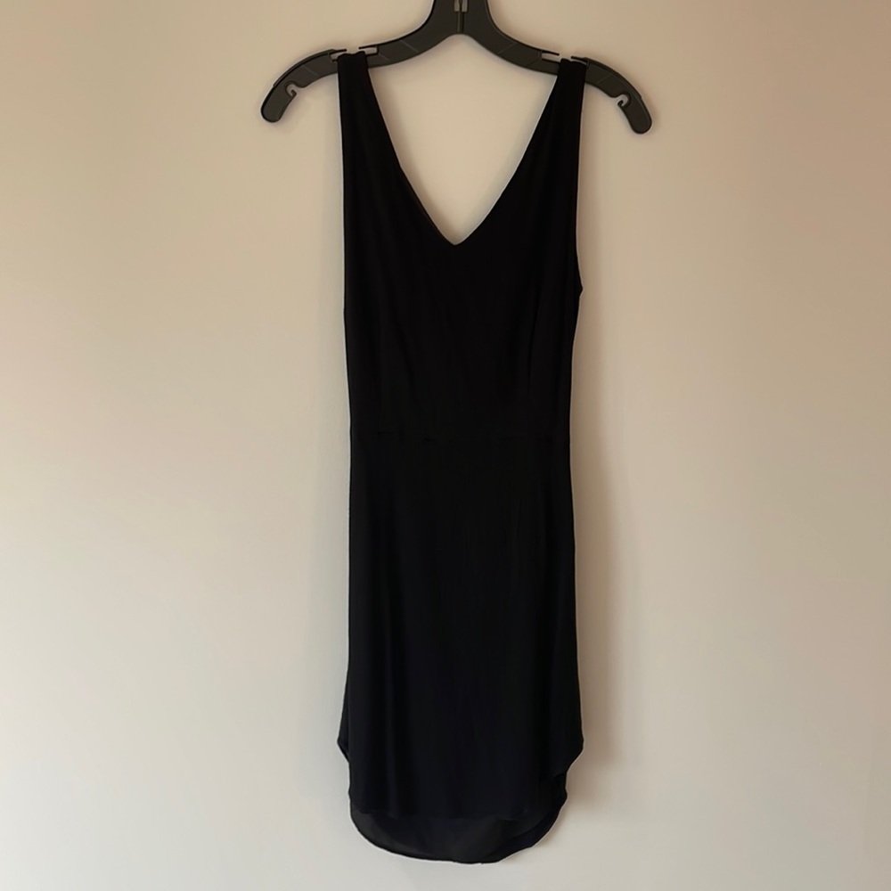 Nordstrom brand slim fit black party dress